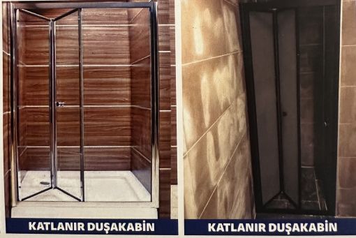 DUŞAKABİN TEMPERLİ CAM DESEN GÖRSEL 8817 KATLANIR