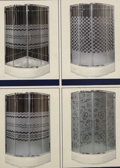 DUŞAKABİN TEMPERLİ CAM DESEN GÖRSEL 8821X