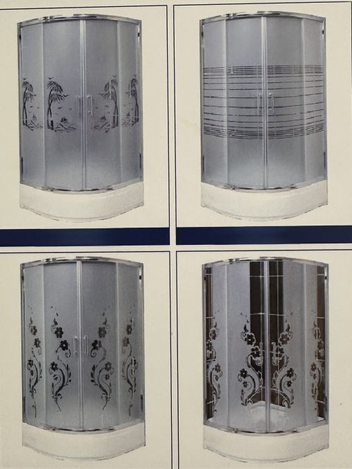 DUŞAKABİN TEMPERLİ CAM DESEN GÖRSEL 8822X