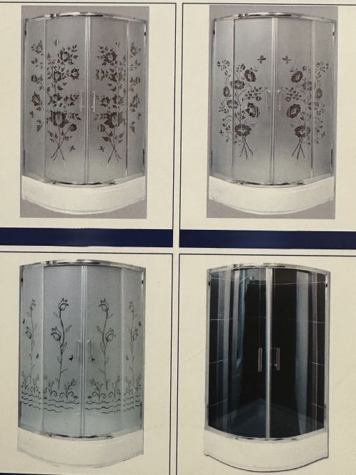 DUŞAKABİN TEMPERLİ CAM DESEN GÖRSEL 8824X